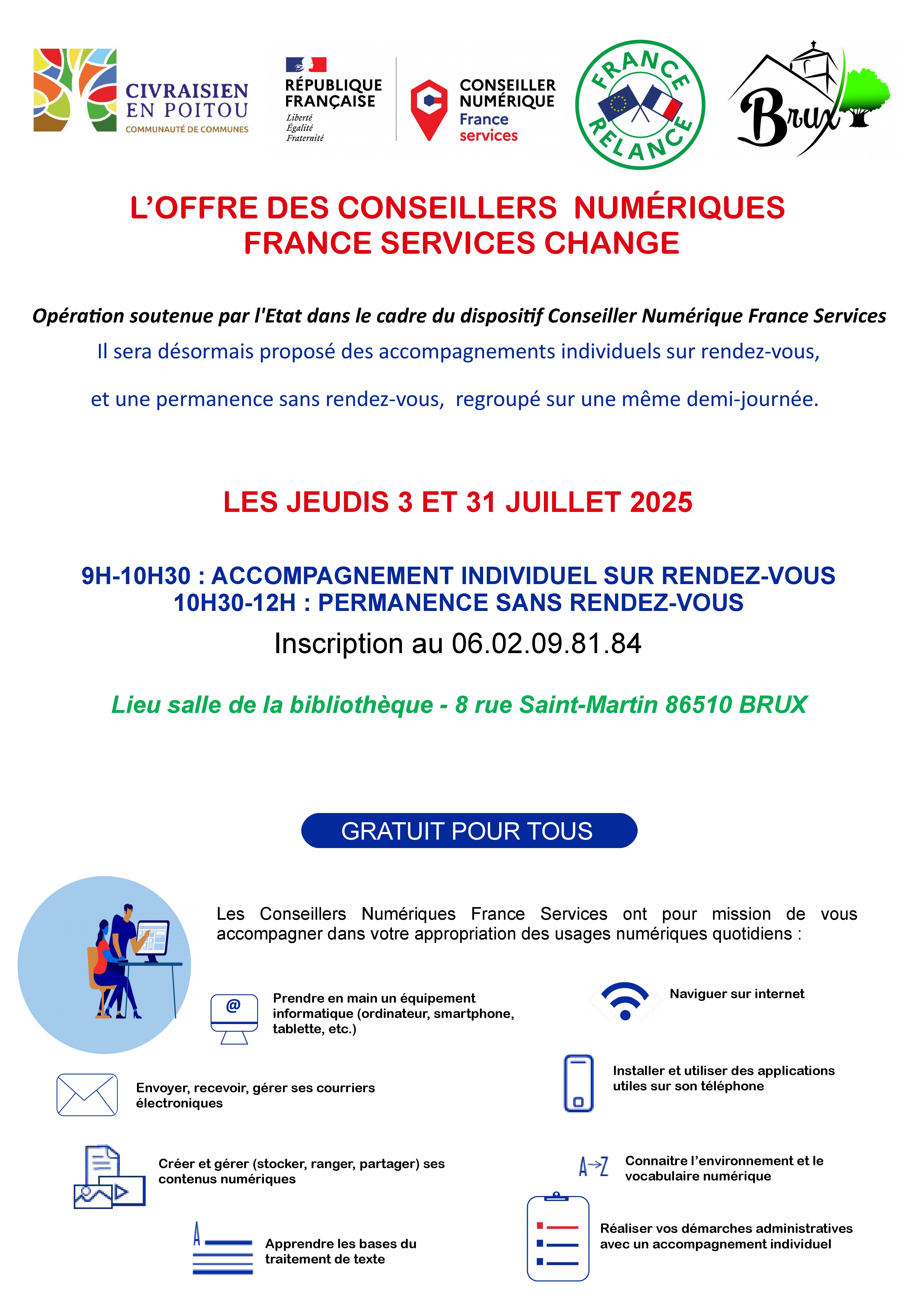 affiche conseillers numériques juillet 2025