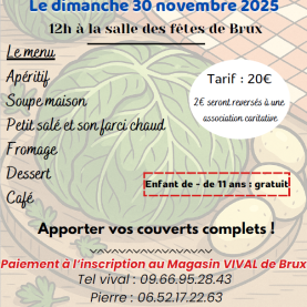 Traditionnel Farci Poitievin par le Comité des Fêtes de Brux